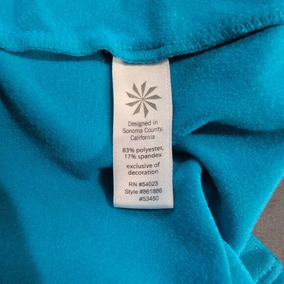 Athleta Half Mile Reflective Hoodie Women’s Small Blue Full Zip Running Jacket - Picture 5 of 11